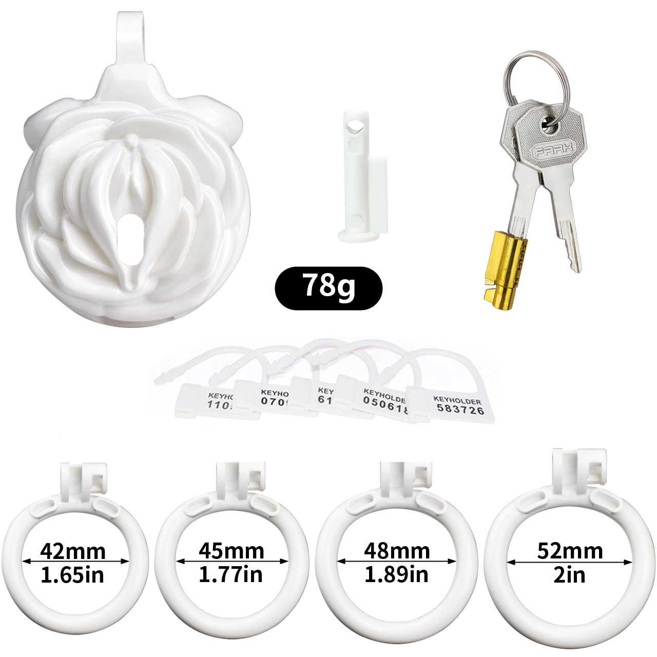 3D Printed Resin Male Chastity Device 